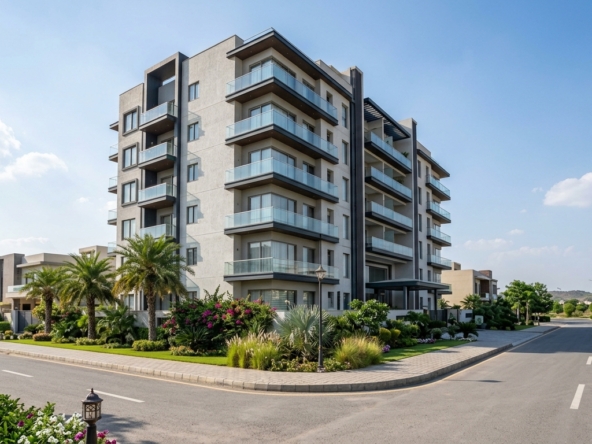 Representative image of an apartment building in Bahria Town. Not a photograph of the property on this page.