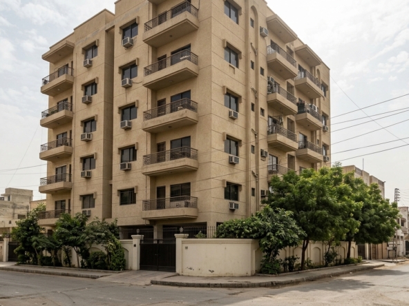 Representative apartment building exterior, karachi