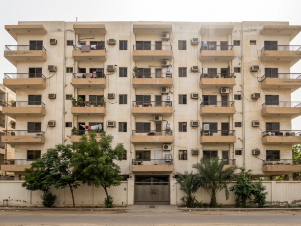 Representative apartment building exterior, karachi