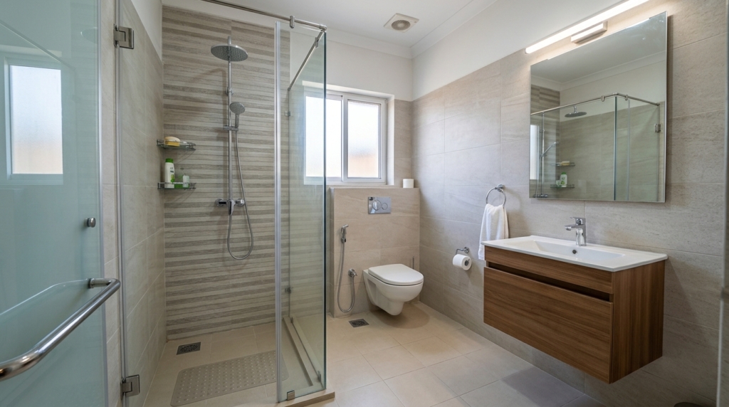 Representative bathroom interior