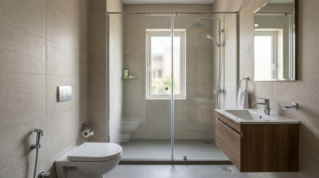 Representative bathroom interior