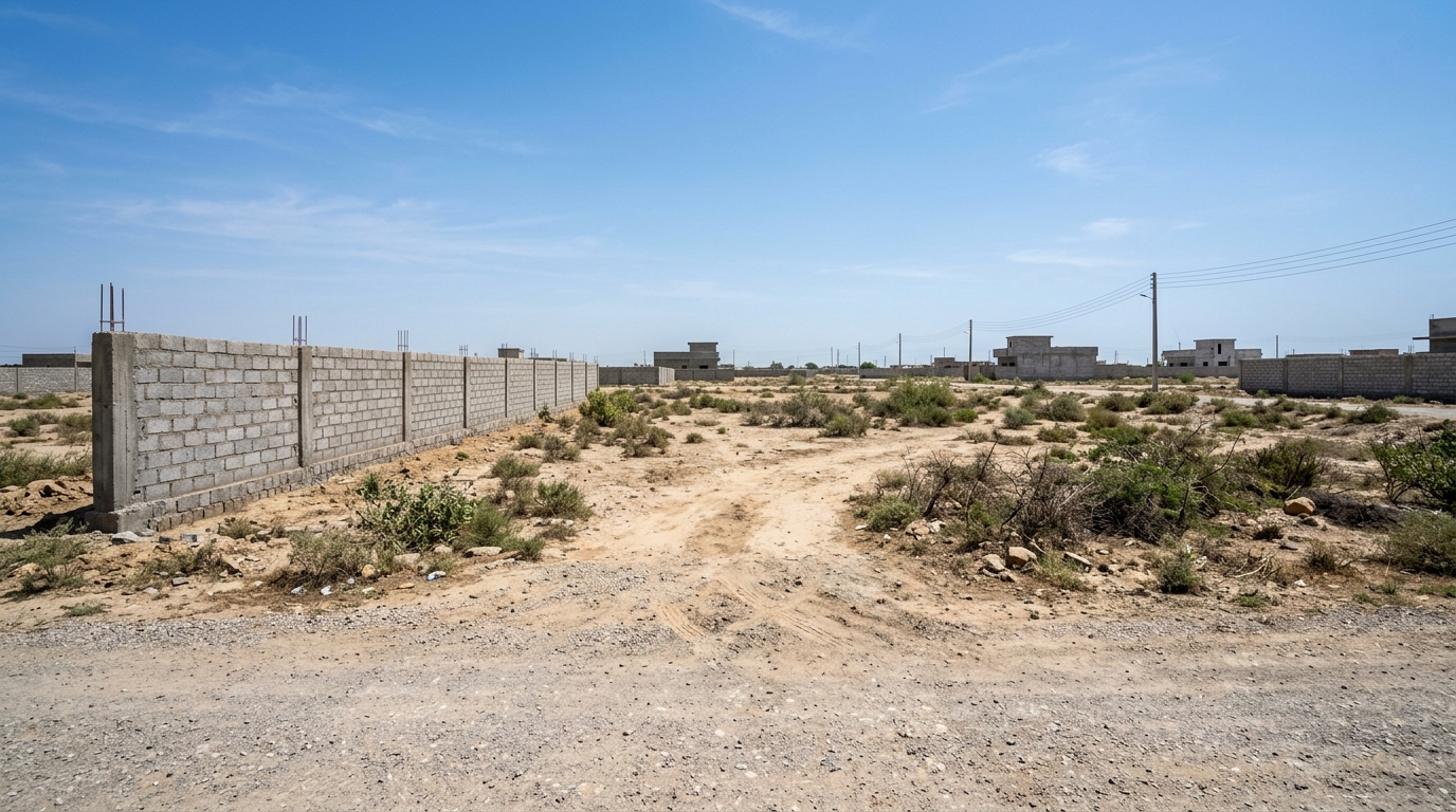 Representative image of a residential plot in Sindh. Not a photograph of the property on this page.