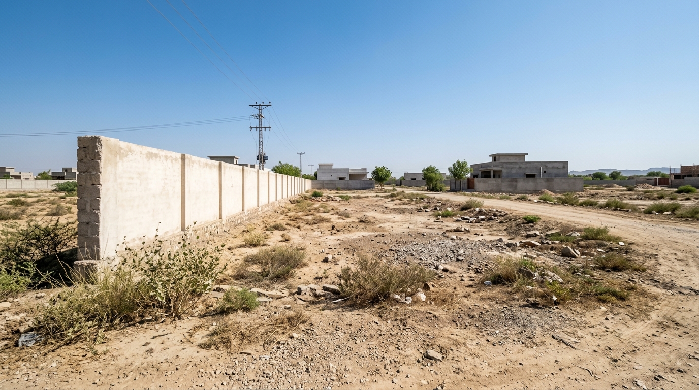 Representative image of a residential plot in Sindh. Not a photograph of the property on this page.