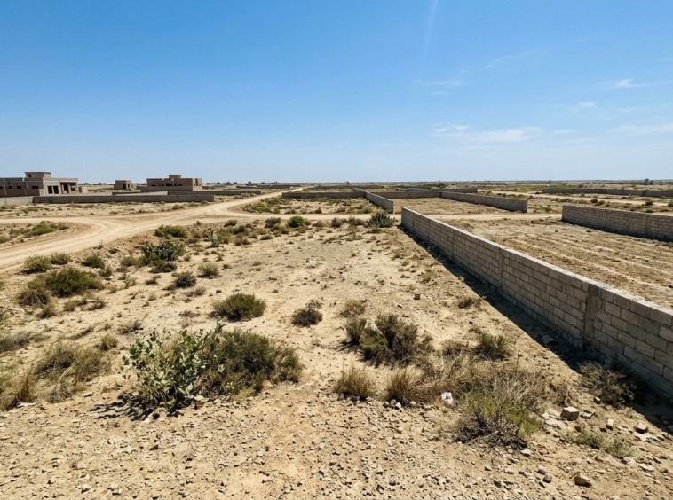 Representative image of a residential plot in Sindh. Not a photograph of the property on this page.