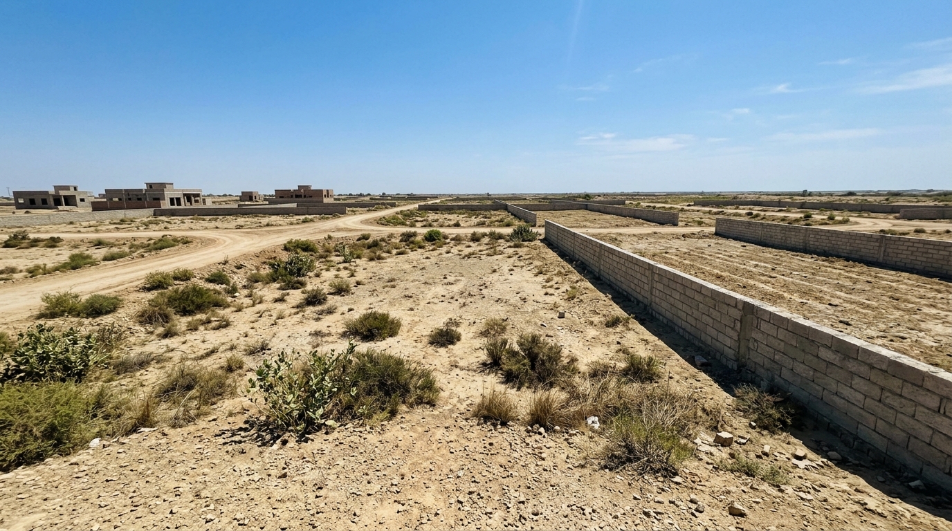 Representative image of a residential plot in Sindh. Not a photograph of the property on this page.