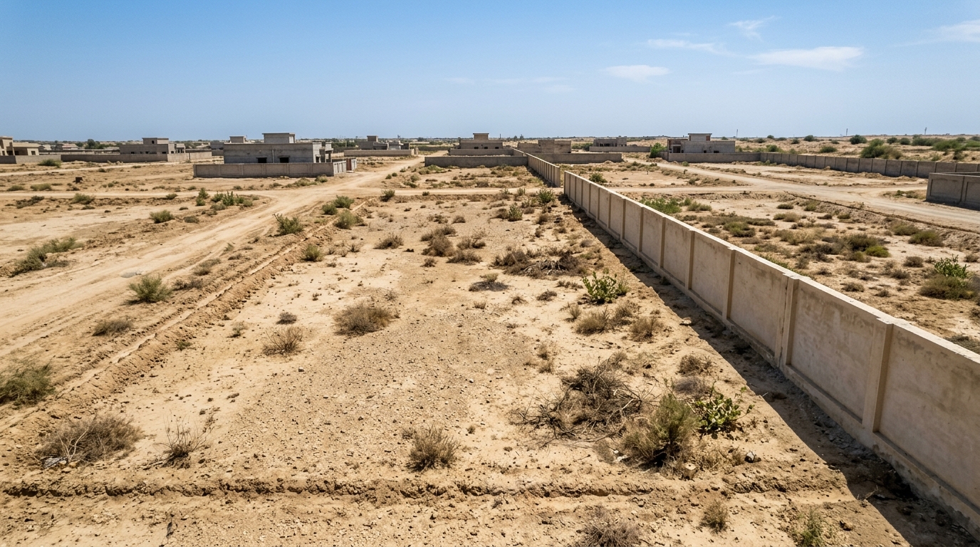 Representative image of a residential plot in Sindh. Not a photograph of the property on this page.