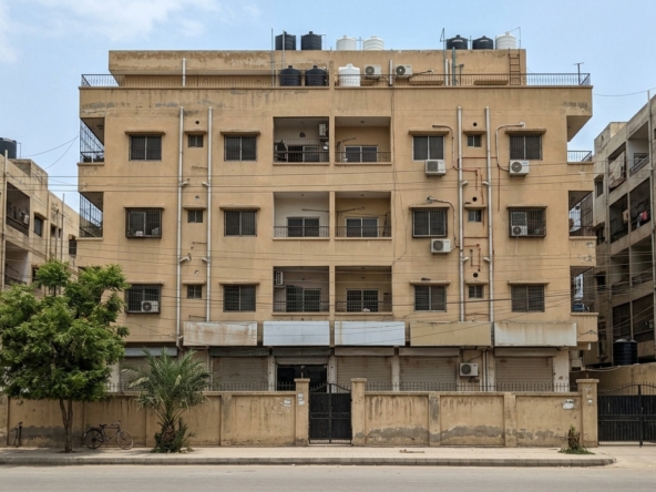 Representative image of an apartment building in Karachi. Not a photograph of the property on this page.