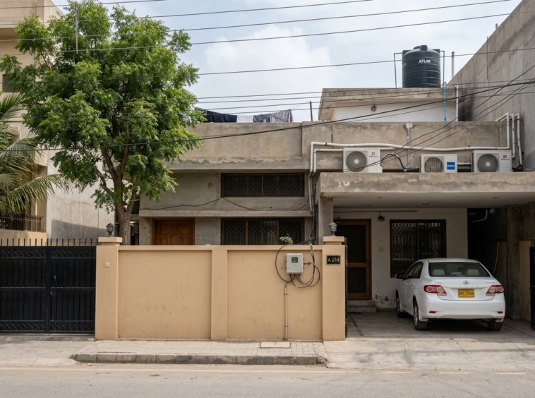 Representative image of a bungalow in Karachi. Not a photograph of the property on this page.
