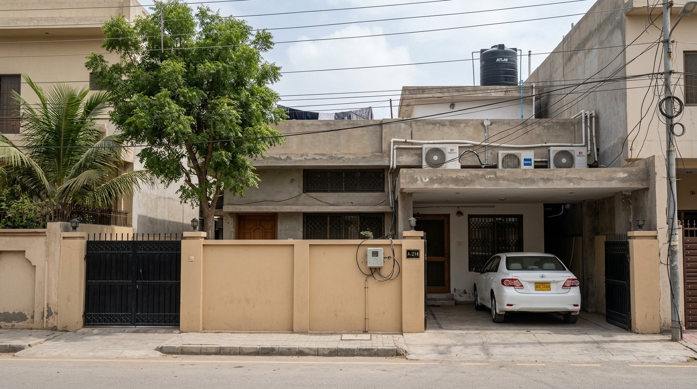 Representative image of a bungalow in Karachi. Not a photograph of the property on this page.