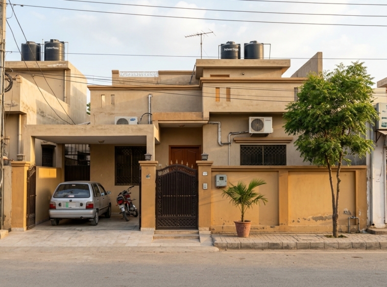 Representative image of a bungalow in Karachi. Not a photograph of the property on this page.