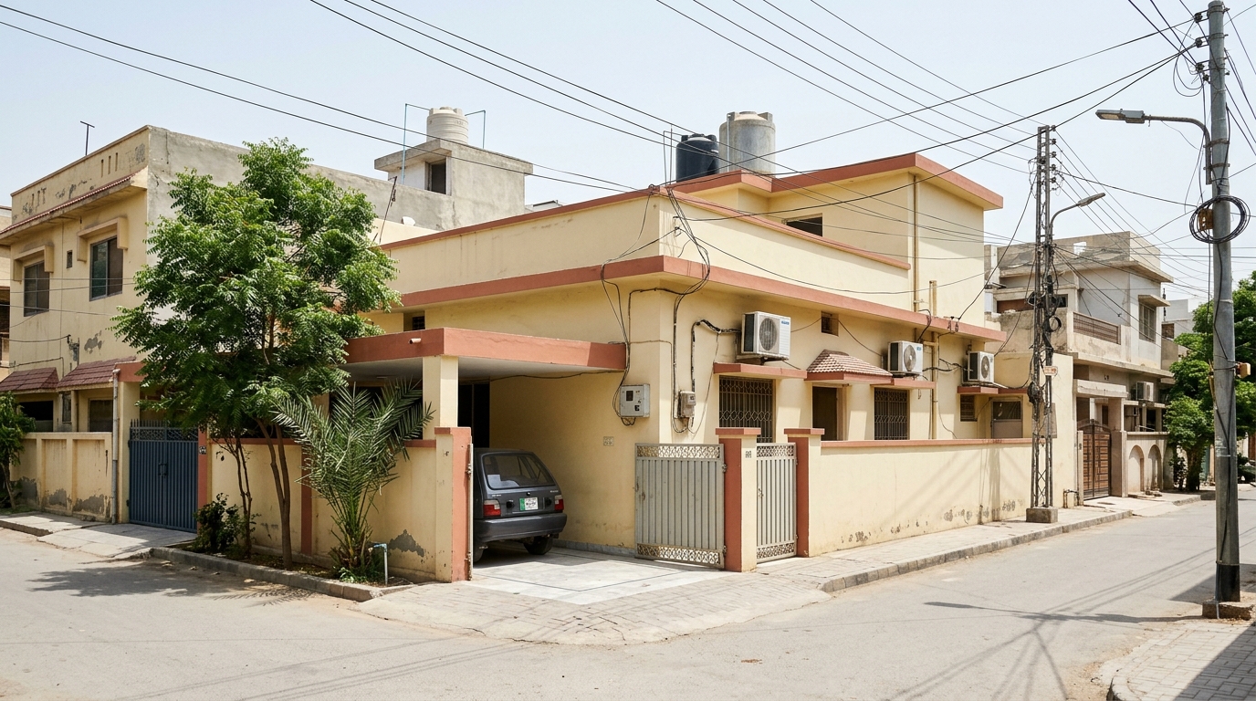 Representative image of a bungalow in Karachi. Not a photograph of the property on this page.