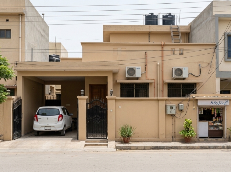 Representative image of a bungalow in Karachi. Not a photograph of the property on this page.