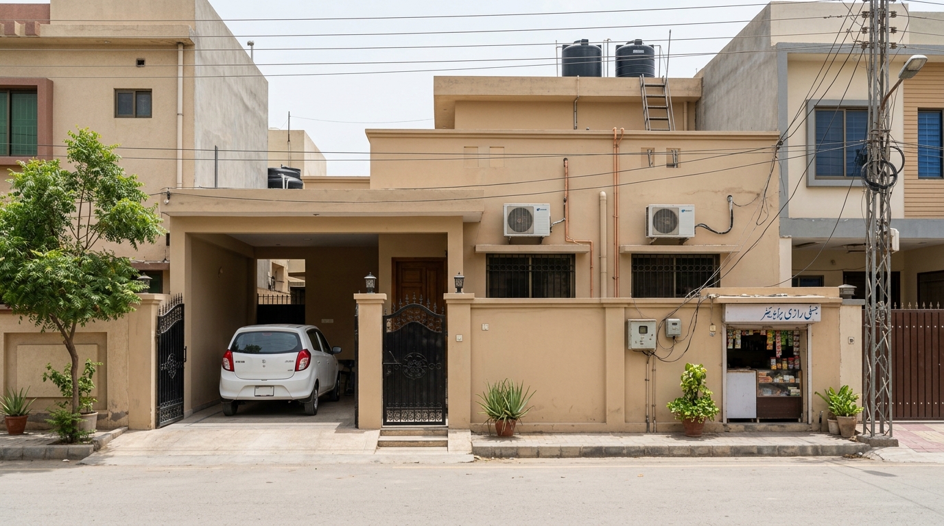 Representative image of a bungalow in Karachi. Not a photograph of the property on this page.