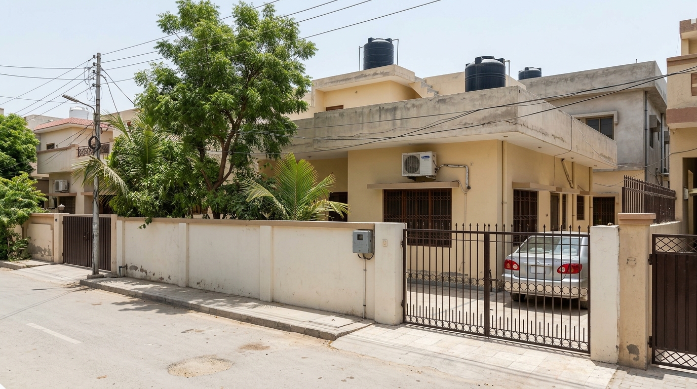 Representative image of a bungalow in Karachi. Not a photograph of the property on this page.