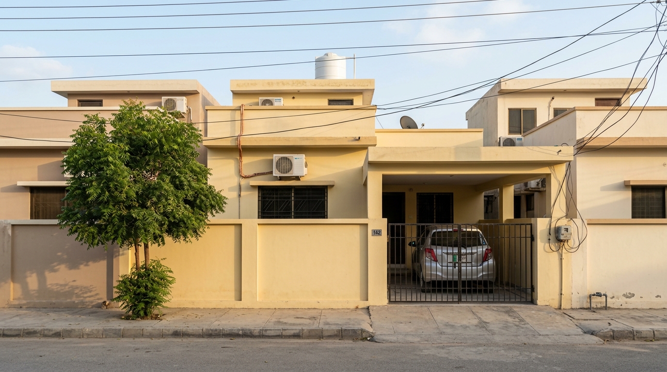 Representative image of a bungalow in Karachi. Not a photograph of the property on this page.