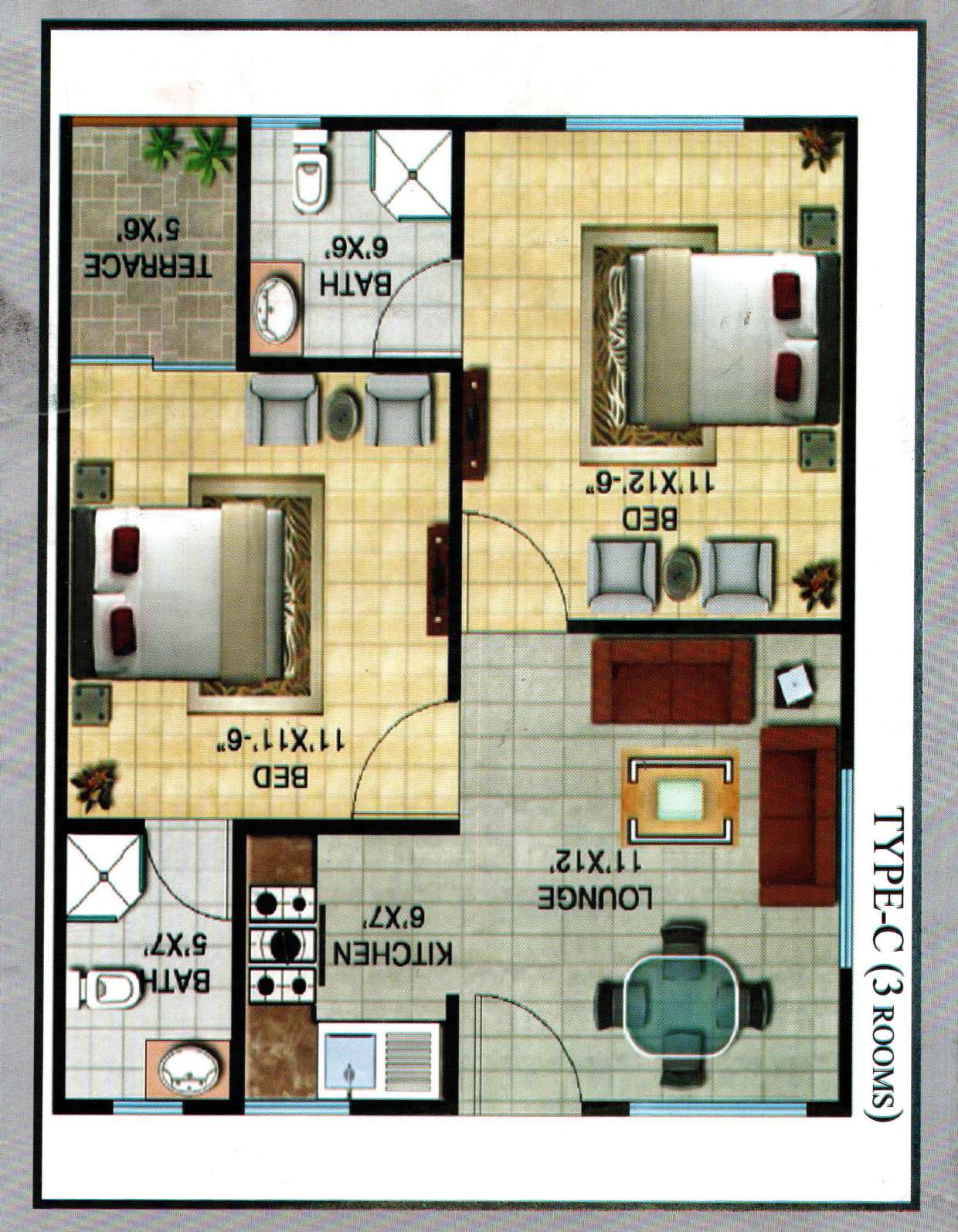 3-Room Apartment
