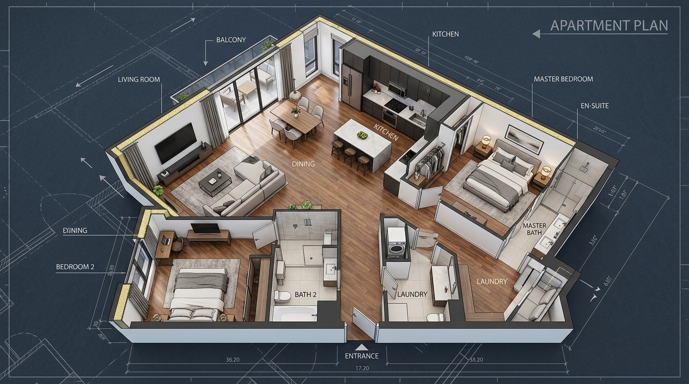Type B Floor Plan Layout