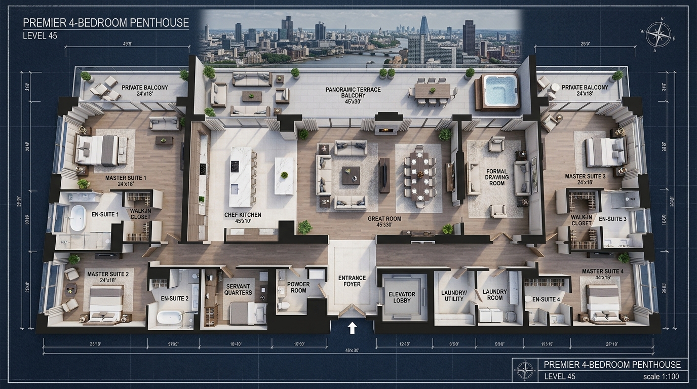 Type XL Floor Plan Layout