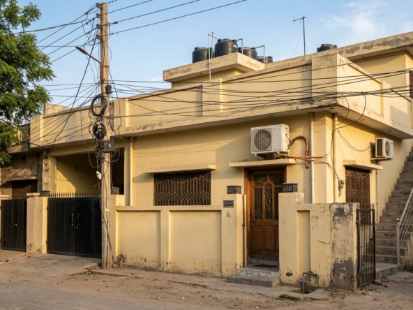 Representative image of the lower portion of a house. Not a photograph of the property on this page.