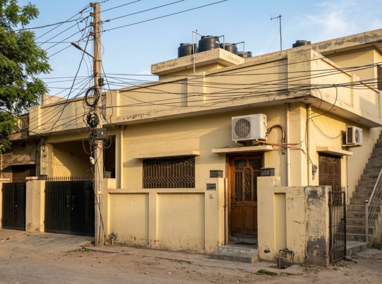 Representative image of the lower portion of a house. Not a photograph of the property on this page.