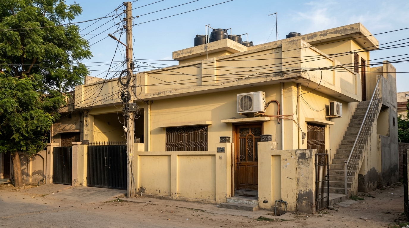 Representative image of the lower portion of a house. Not a photograph of the property on this page.