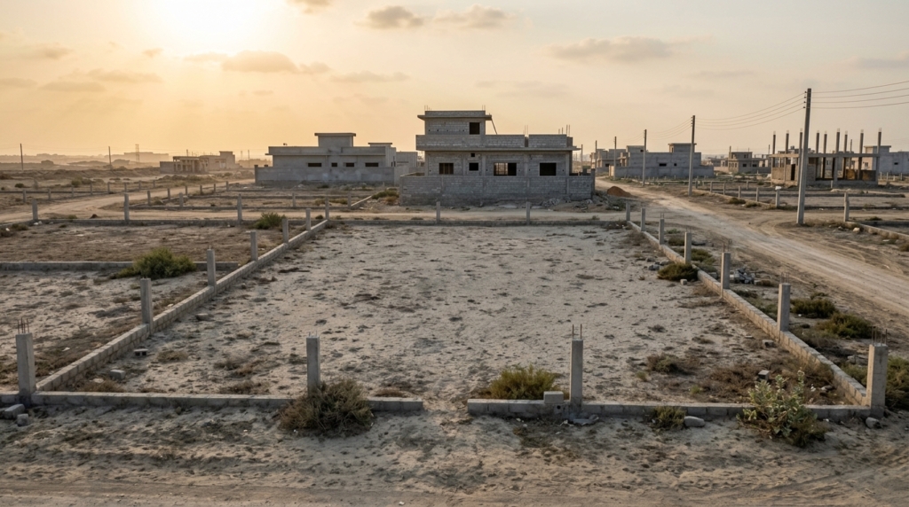 Representative image of a residential plot in Sindh. Not a photograph of the property on this page.