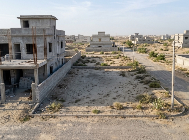 Representative image of a residential plot in Sindh. Not a photograph of the property on this page.