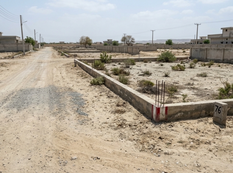 Representative image of a residential plot in Sindh. Not a photograph of the property on this page.