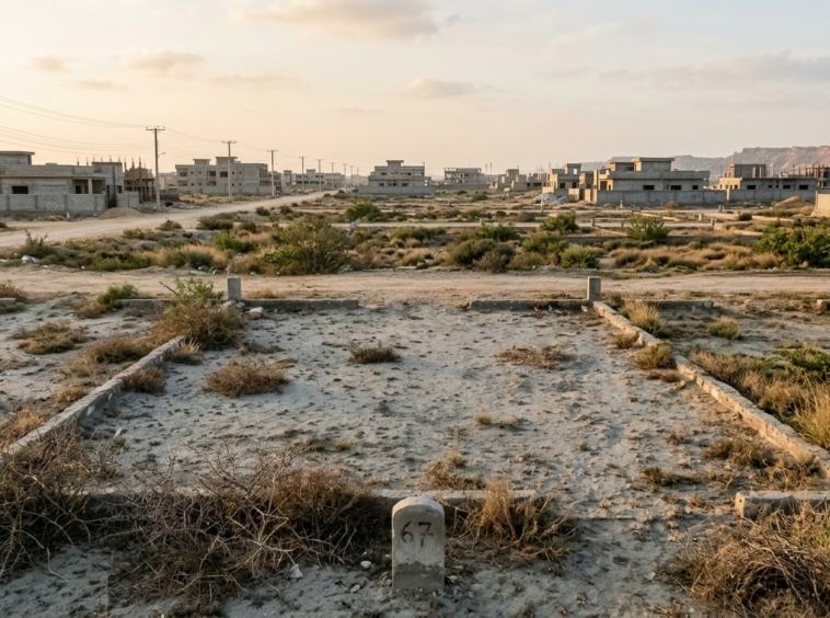 Representative image of a residential plot in Sindh. Not a photograph of the property on this page.