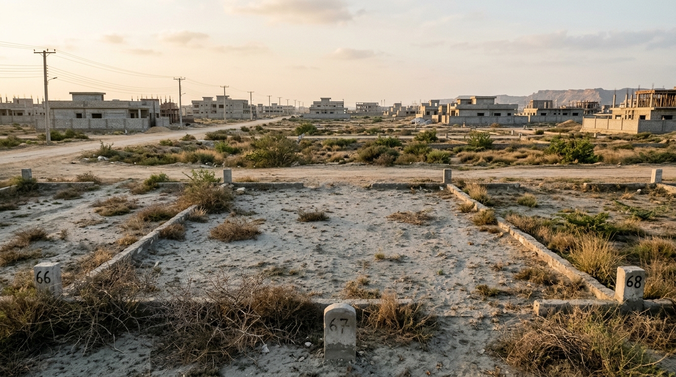 Representative image of a residential plot in Sindh. Not a photograph of the property on this page.