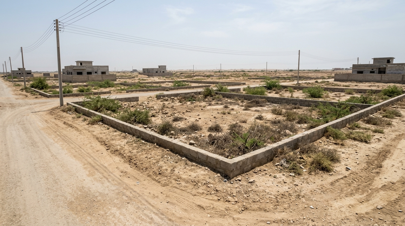 Representative image of a residential plot in Sindh. Not a photograph of the property on this page.