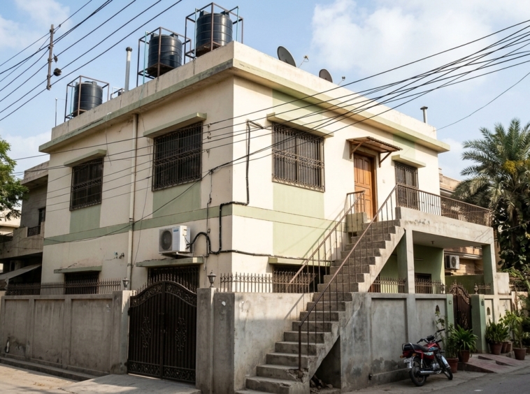 Representative image of the upper portion of a house. Not a photograph of the property on this page.