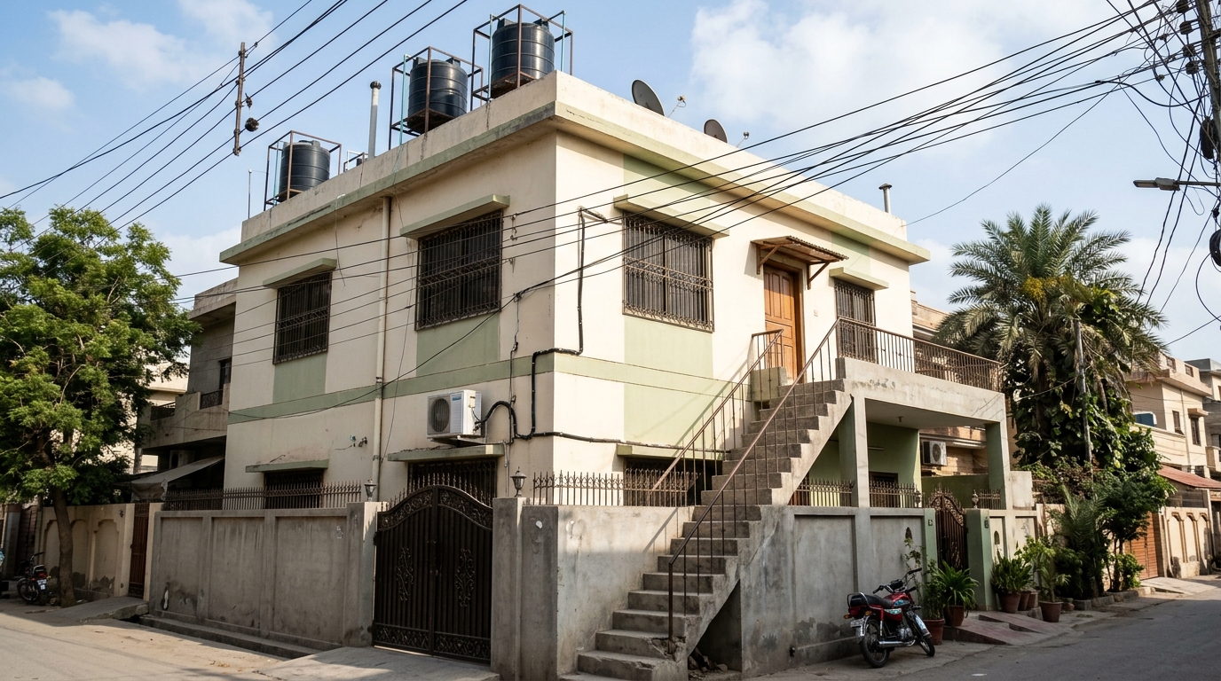 Representative image of the upper portion of a house. Not a photograph of the property on this page.