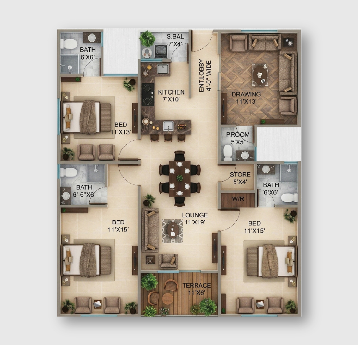 Lower Ground Floor Plan